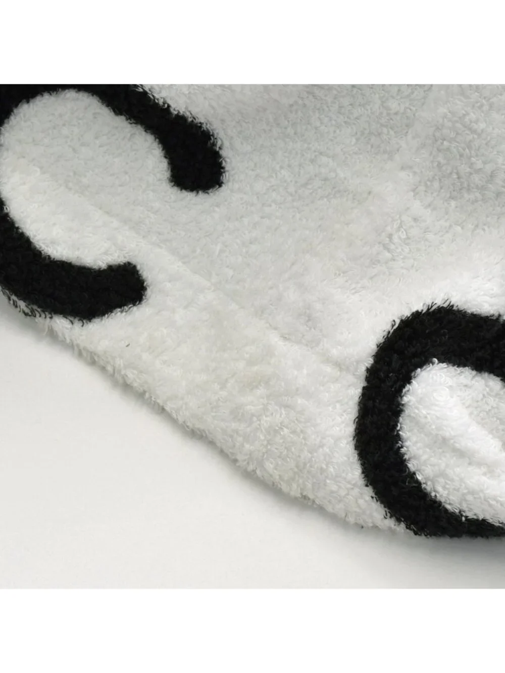 Chanel Logo Bathrobe Jacket Gown Black White